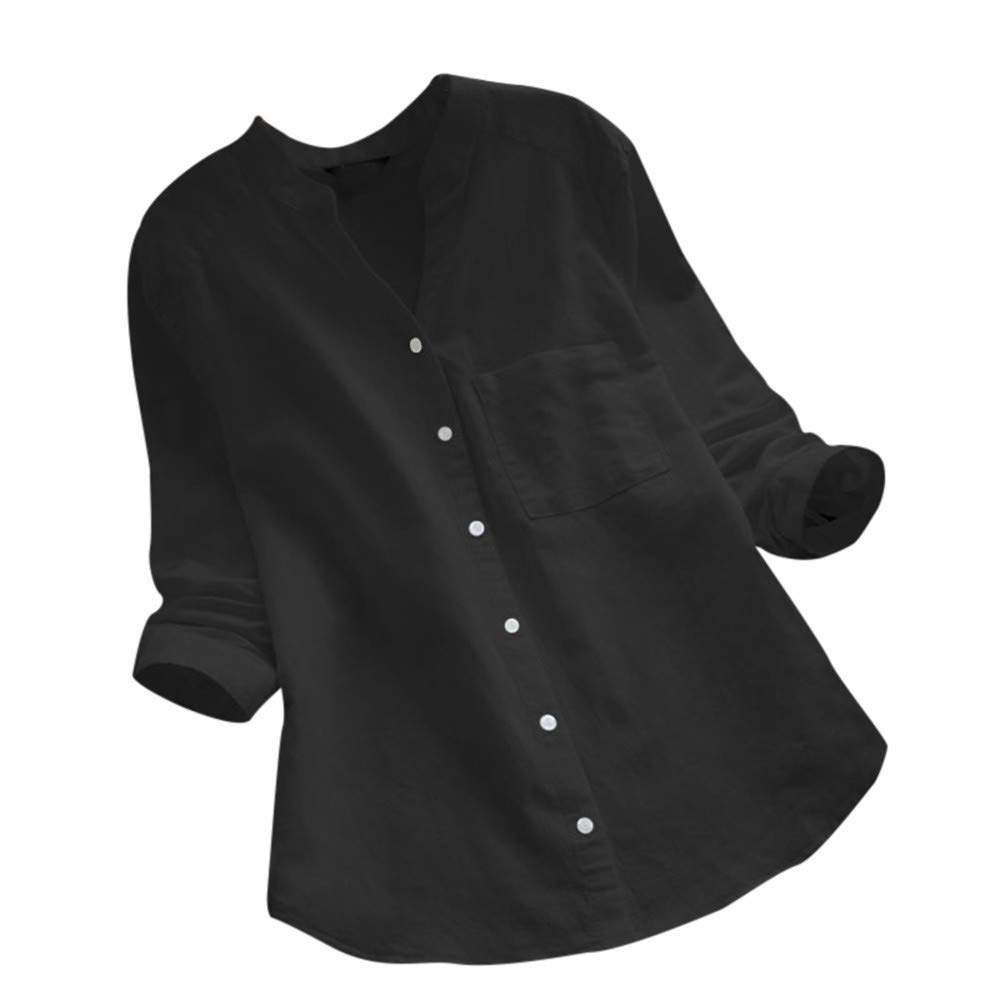 Women's Flannel Button-Down Long Sleeve Shirt - Soft Cotton Casual Blouse with Solid Color & Cute Fit - Perfect for Fall Outfits, Layering & Cozy Everyday Wear