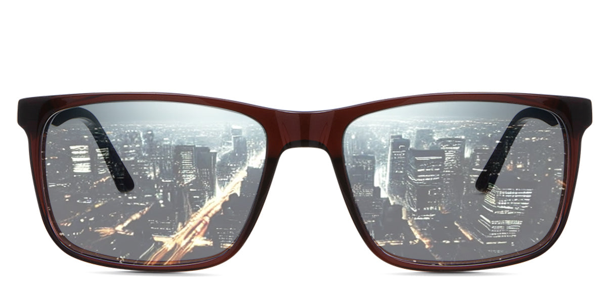 Belio Men's Prescription Tinted Glasses - UV Protection & Blue Light Blocking for Work, Driving & Outdoor Activities