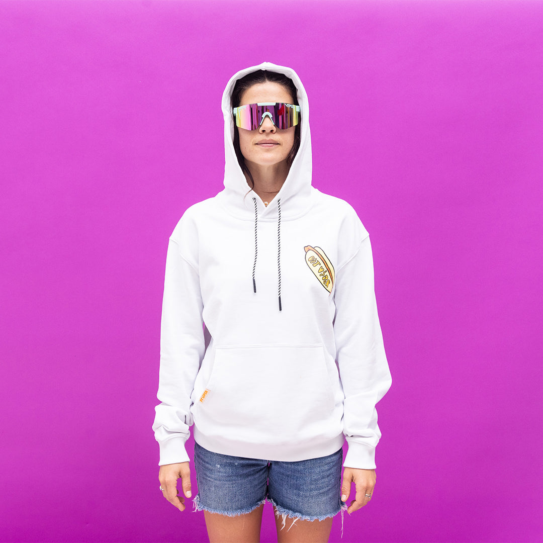 Hot Dog Hoodie - Funny & Cozy Pullover Sweatshirt for Men & Women - Perfect for Halloween, Costume Parties & Casual Wear