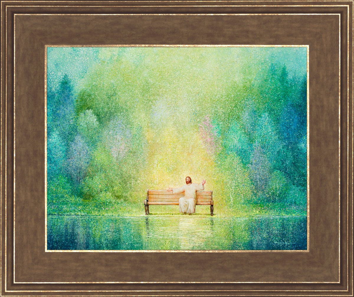 Come Unto Me and I Will Give You Rest - Inspirational Christian Wall Art for Home Decor & Church - Perfect for Bedroom, Living Room & Office