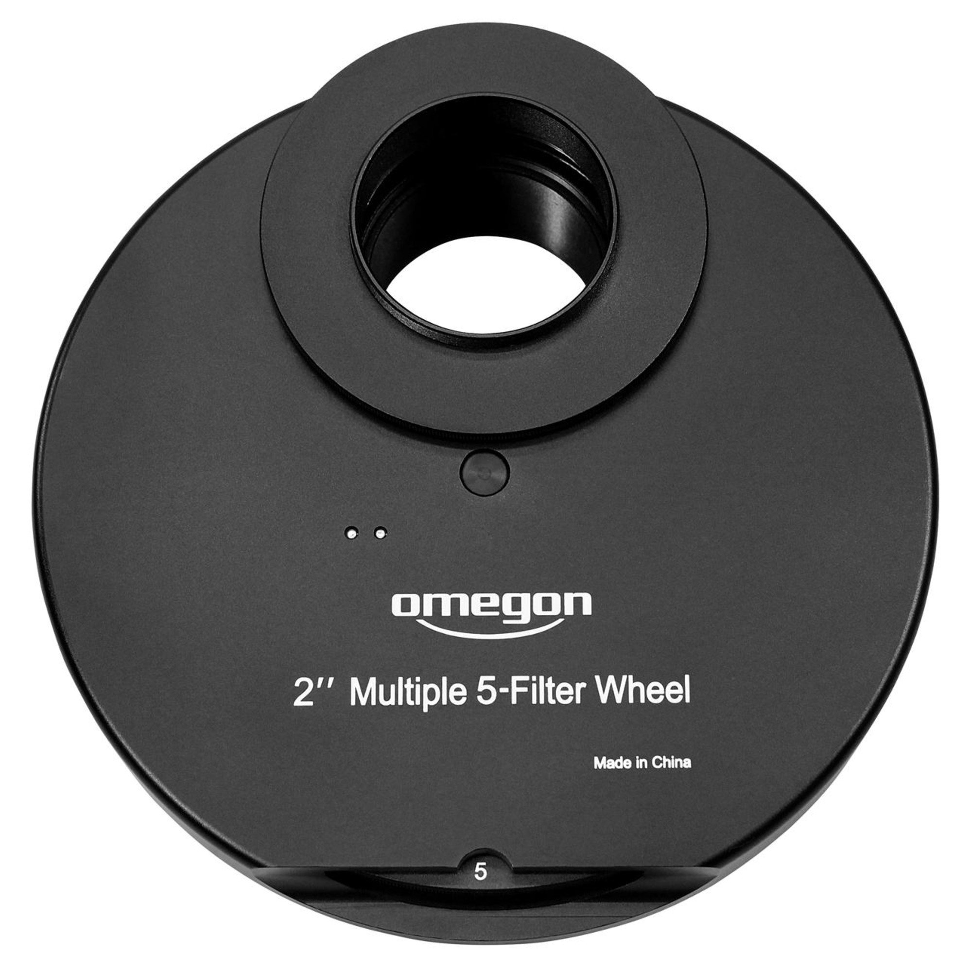 Omegon 2 Inch Filter Wheel for Telescope - 5 Position Manual Filter Changer for Astrophotography & Astronomy Accessories