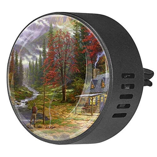 AISSO Custom Car Aromatherapy Essential Oil Diffuser - EVA Locket Air Freshener Vent Clip for Car, Office & Home - Passion Scent - Perfect for Stress Relief & Aromatherapy While Driving, Working or Relaxing