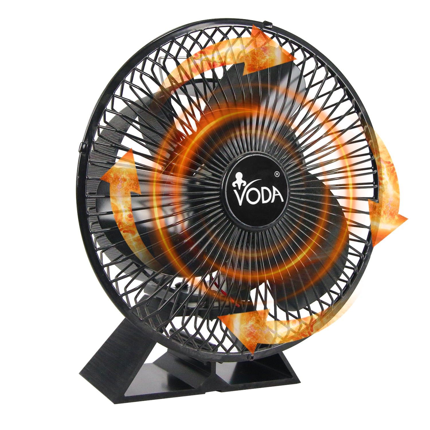 Efficient Heat Powered Stove Fan with Protective Cover - VDSF643BZ - Eco-Friendly Fireplace Accessory for Home Heating & Energy Savings | Perfect for Wood Stoves, Fireplaces & Off-Grid Living