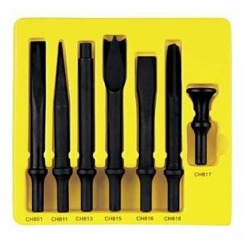 CoolKitchen 7-Piece Heavy Duty .498 Shank Chisel Set - Professional Woodworking Tools for Carving, Shaping & DIY Projects