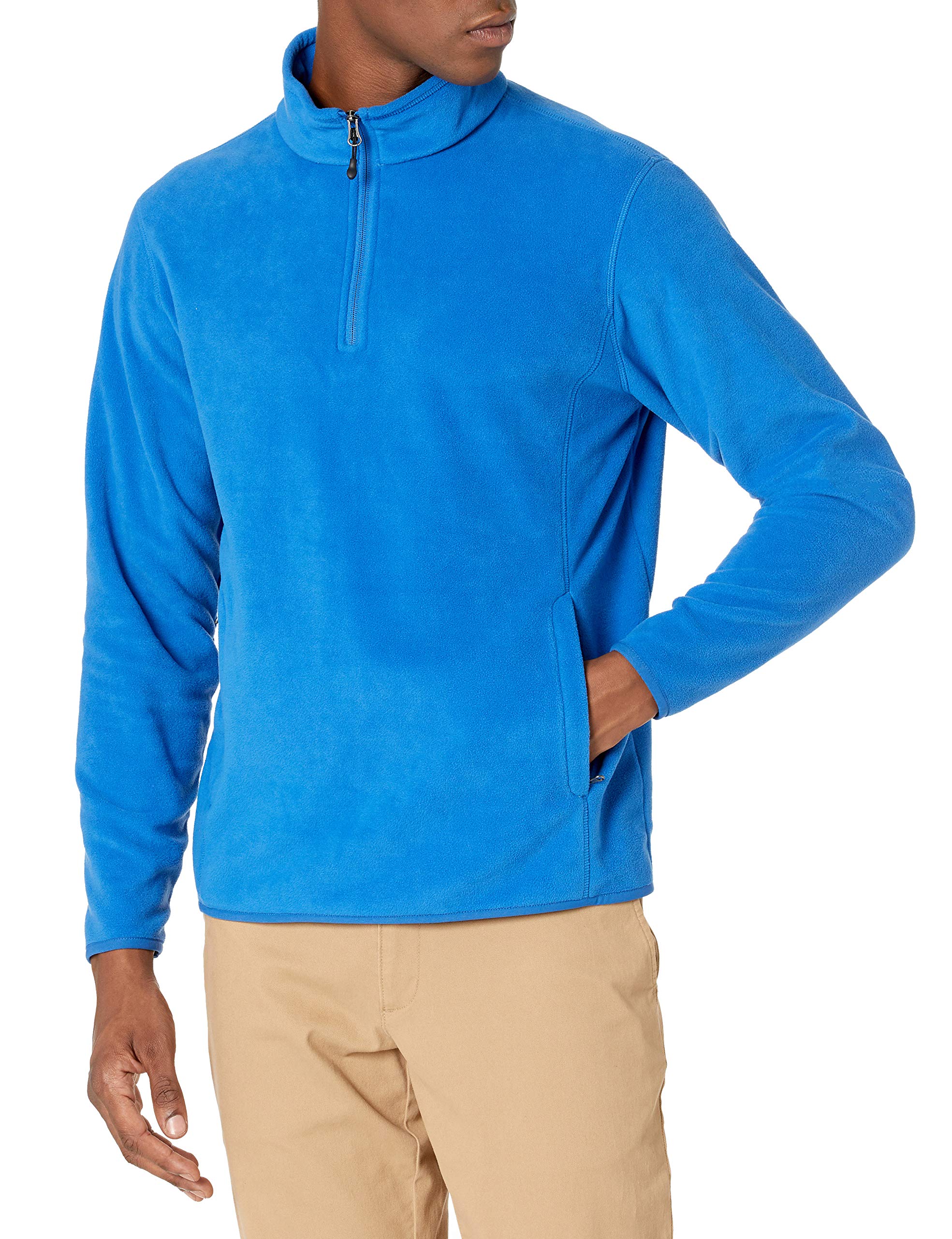 Amazon Essentials Men's Quarter-Zip Polar Fleece Jacket - Warm Winter Pullover for Outdoor Activities, Hiking & Casual Wear | Lightweight & Comfortable Cold Weather Apparel