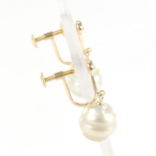 18K Yellow Gold Pearl Earrings for Women - Elegant Freshwater Pearl Stud Earrings - Perfect Gift for Birthday, Anniversary & Wedding Jewelry