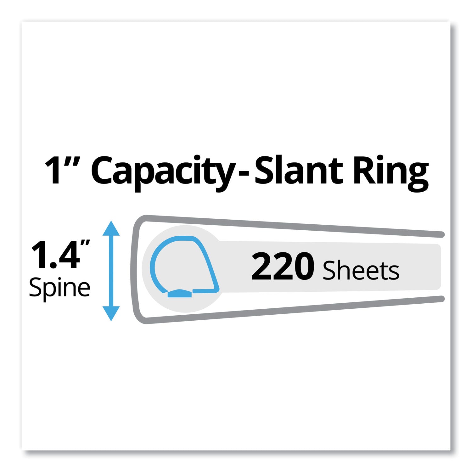Avery® 3-Ring Durable Non-View Binder with DuraHinge Technology - 1