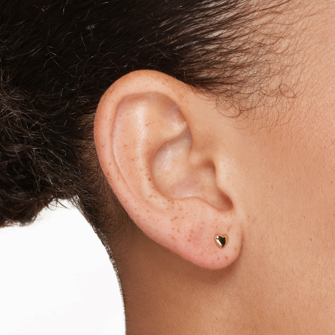 10k Gold Micro Heart Stud Earrings - Dainty & Elegant Jewelry for Women, Perfect for Valentine's Day, Anniversary Gifts & Everyday Wear