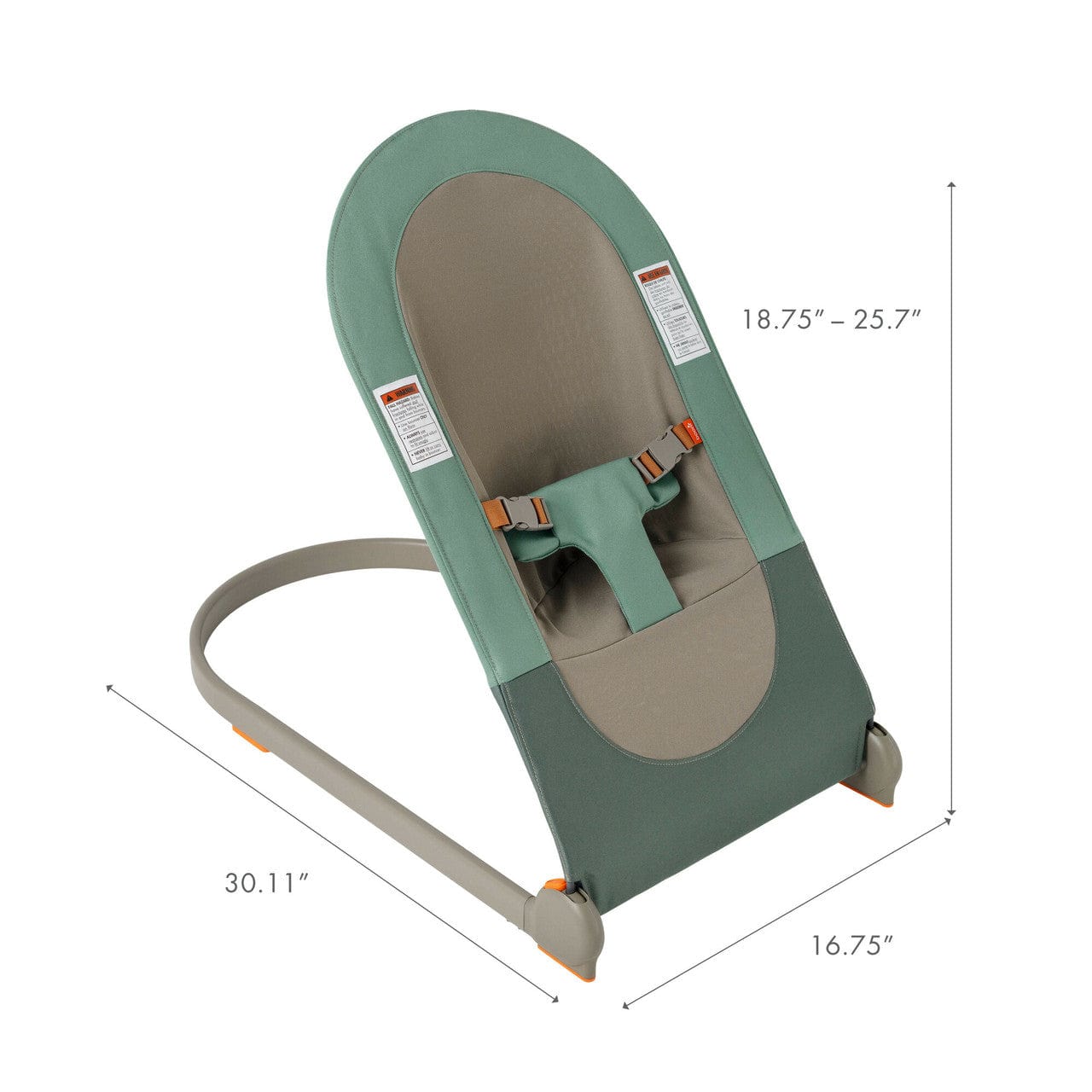 Tomy Boon Slant Bouncer - Baby Bouncer Seat with Adjustable Recline, Vibrations & Toys for Newborns to Toddlers - Perfect for Playtime, Soothing & Developmental Activities at Home