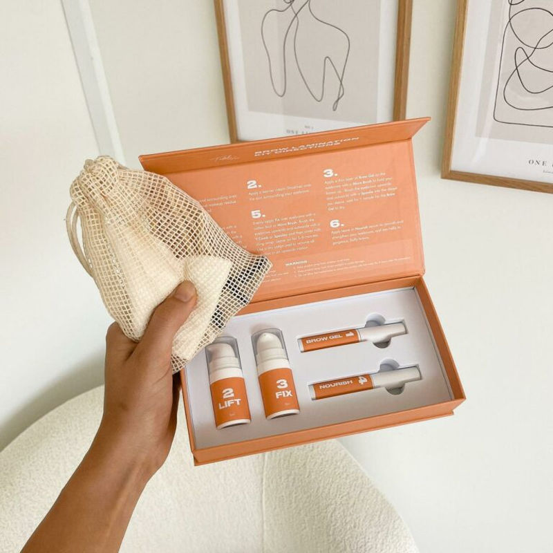 Professional Tidal DIY Brow Lamination Kit for Eyebrow Styling & Shaping - At-Home Salon Quality Eyebrow Lift & Tint Kit for Natural Fuller Brows (Great for Parties, Weddings & Special Occasions)