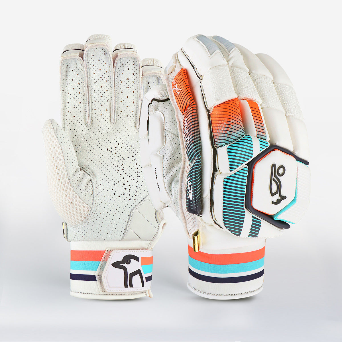 Kookaburra Aura Pro Cricket Batting Gloves 2025 - Premium Leather Cricket Gloves for Men & Women - Perfect for Practice, Matches & Professional Play