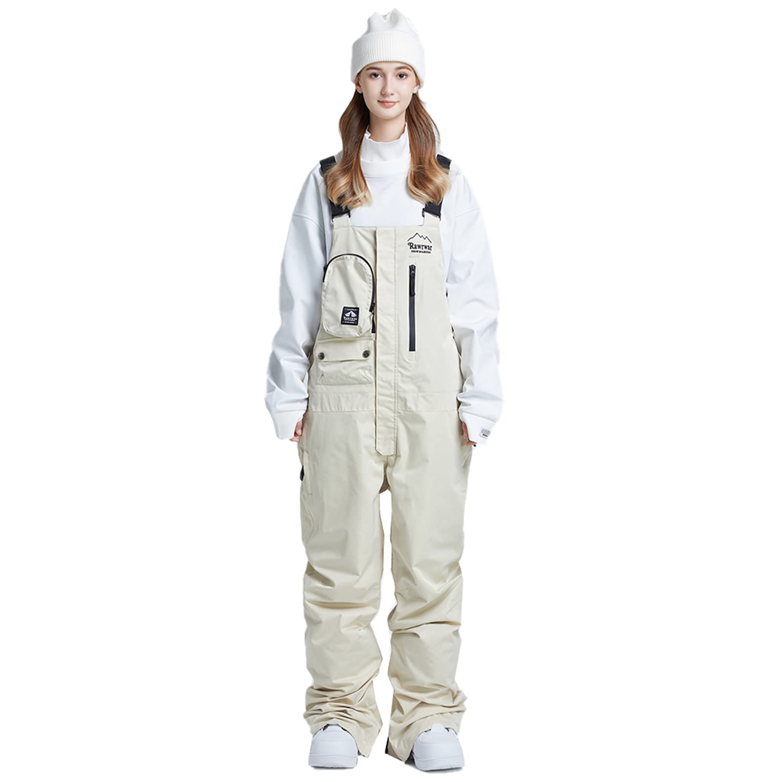 Waterproof Ski Bib Overalls for Men & Women - Insulated Windproof Snow Pants for Skiing, Snowboarding & Outdoor Winter Activities