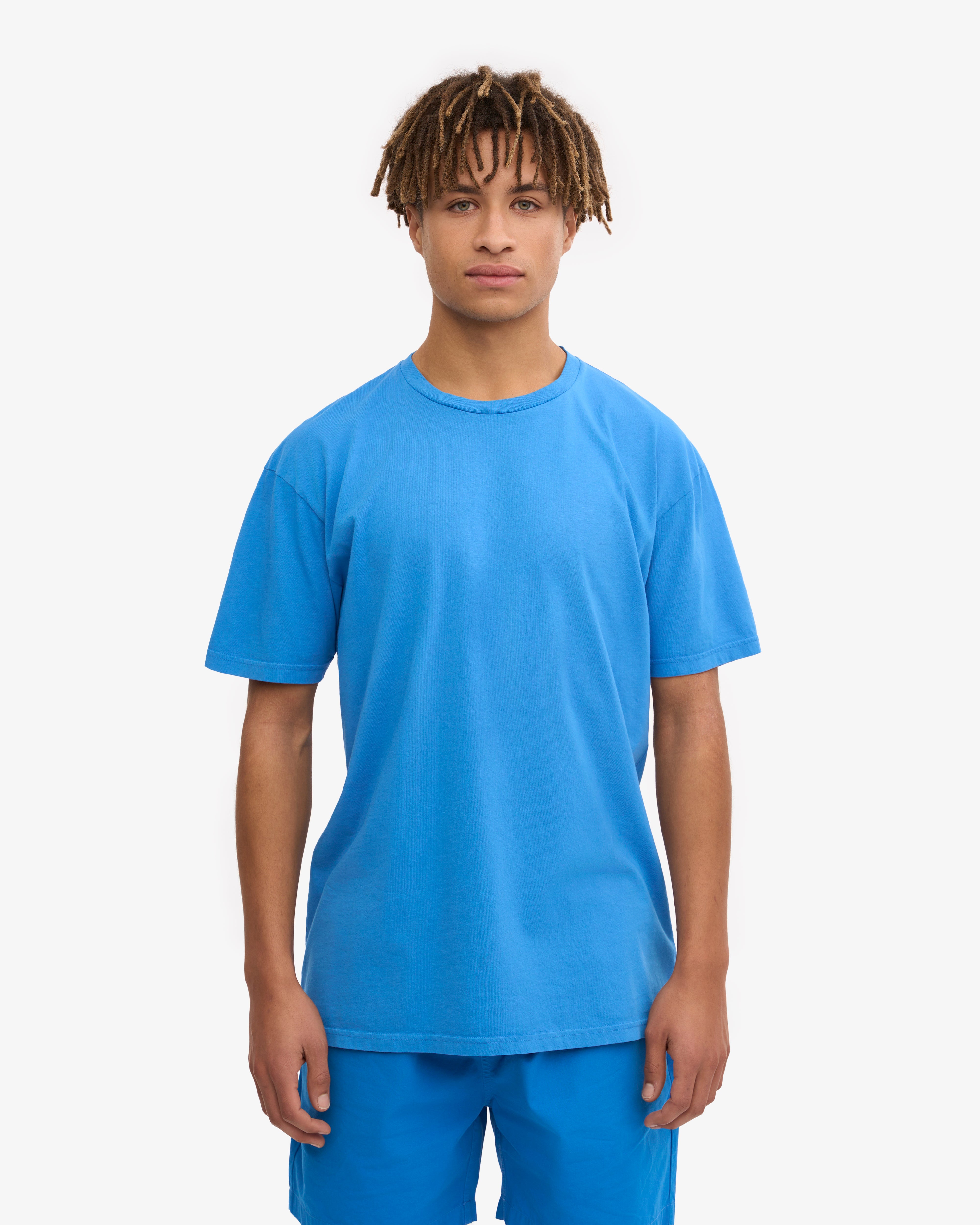 Classic Organic Cotton T-Shirt for Men & Women | Soft & Comfortable Pacific Blue Tee | Perfect for Casual Wear, Gym, and Everyday Outfits
