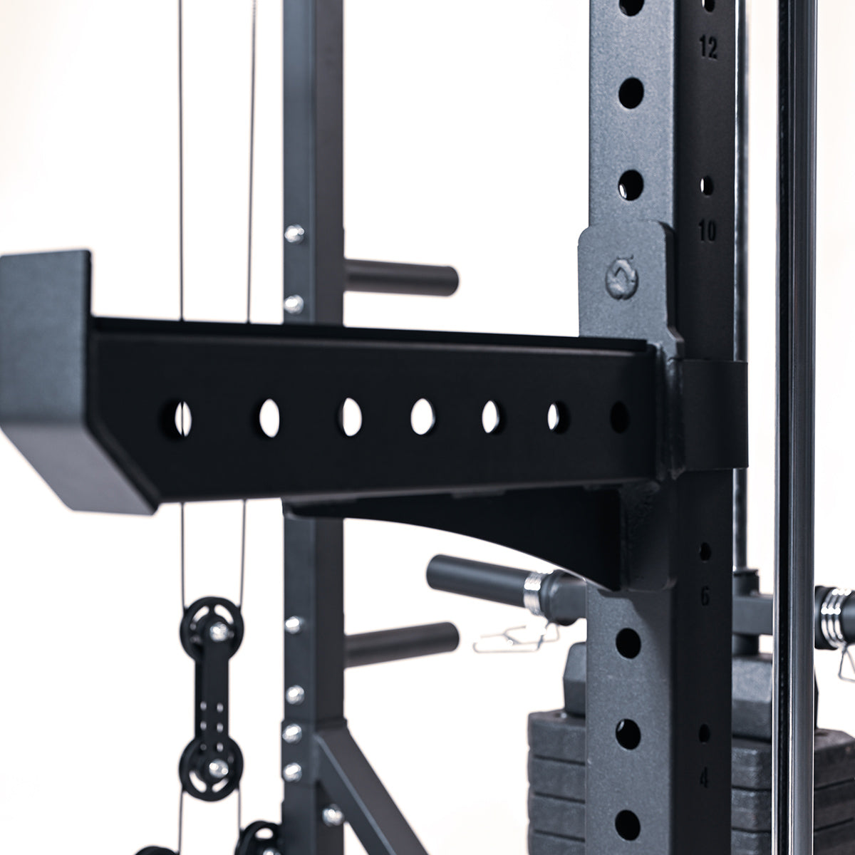 Orbit 3-in-1 Power Rack for Home Gym - Squat Rack, Pull-Up Bar & Bench Press Station - Perfect for Strength Training & Weightlifting Workouts