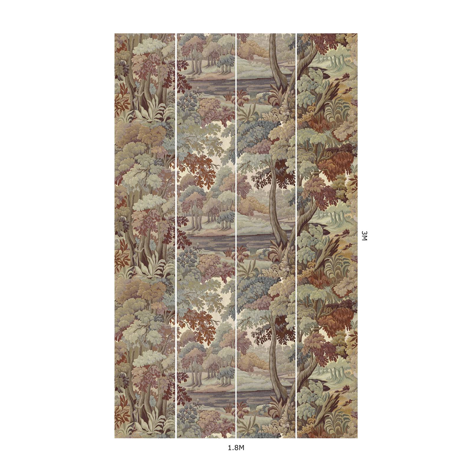 PLANTASIA Tobacco Wallpaper - Premium Peel and Stick Wall Mural for Home & Office Decor | Perfect for Living Room, Bedroom, or Accent Wall