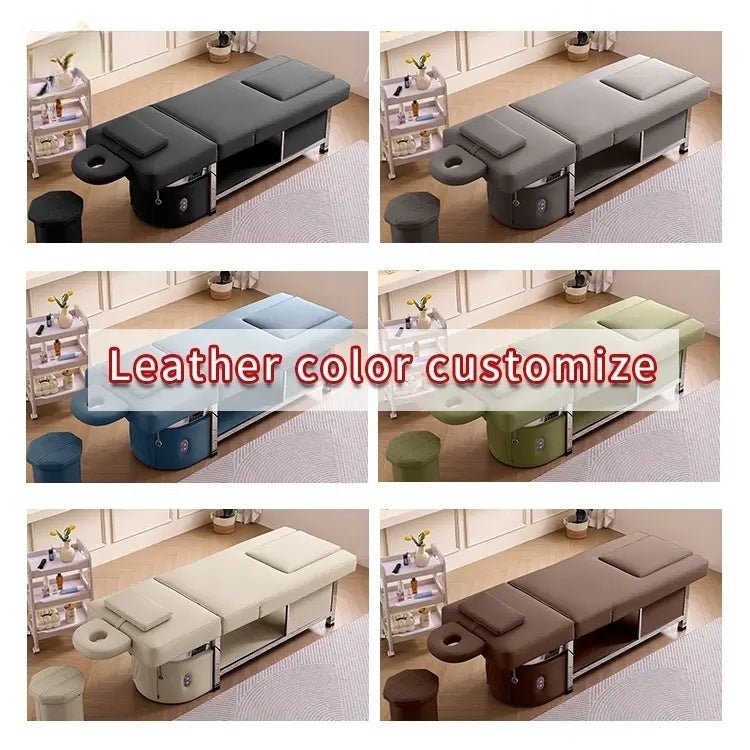 Premium Adjustable Thai Japanese Head Spa Backwash Shampoo Sink Bed with Luxury Design - Perfect for Salon, Spa & Home Relaxation Therapy