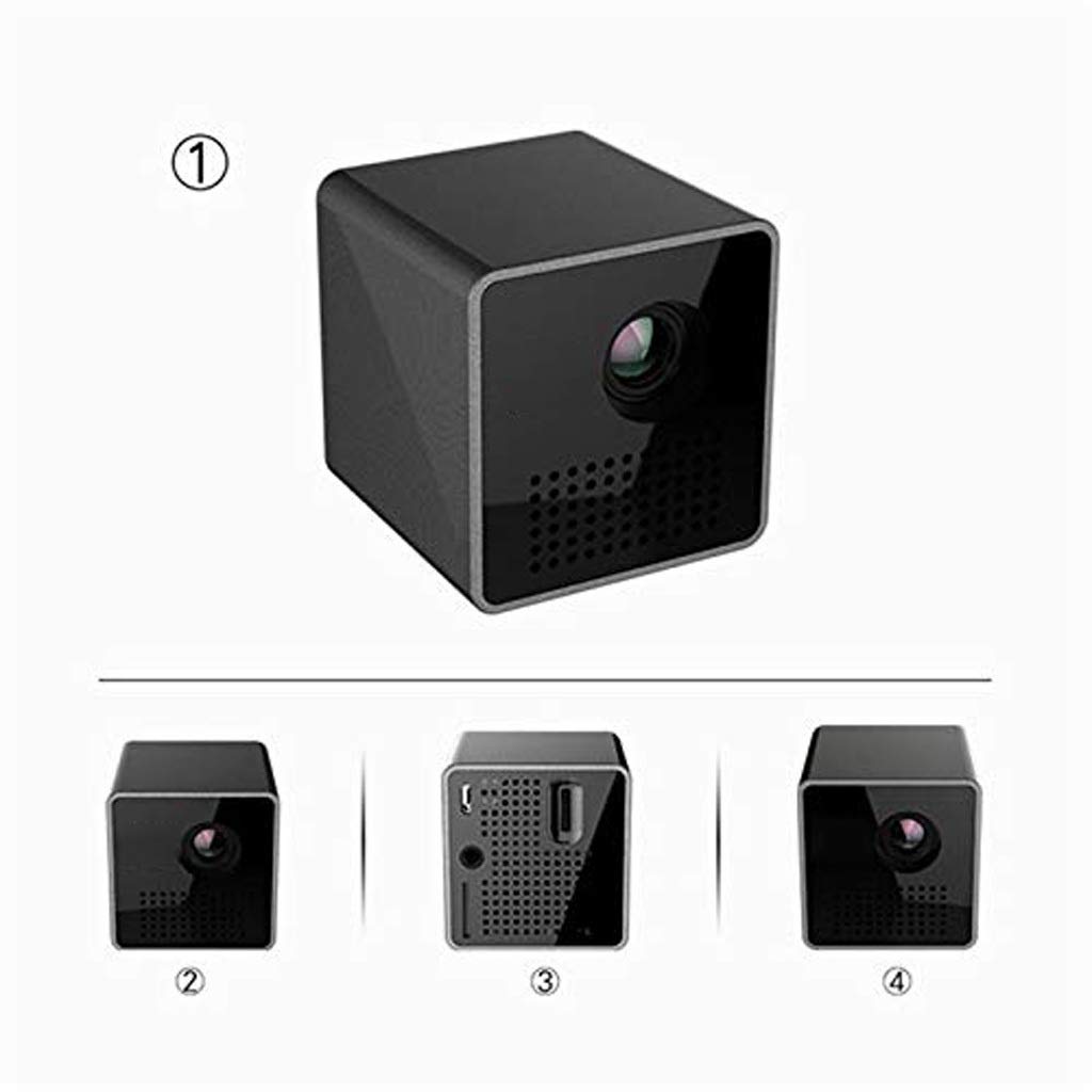 RYMMKOP Mini Projector - Portable Smart DLP Projector for Home Theater, Outdoor Movies & Presentations | Compact HD Projector with Mobile Bracket - Perfect Gift for Movie Nights, Camping & Business Meetings
