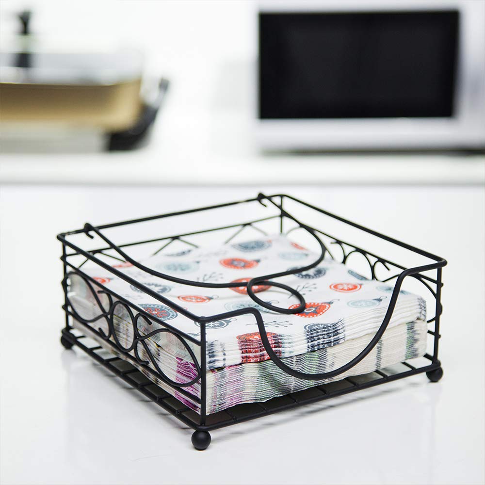 Black Paper Napkin Holder 8