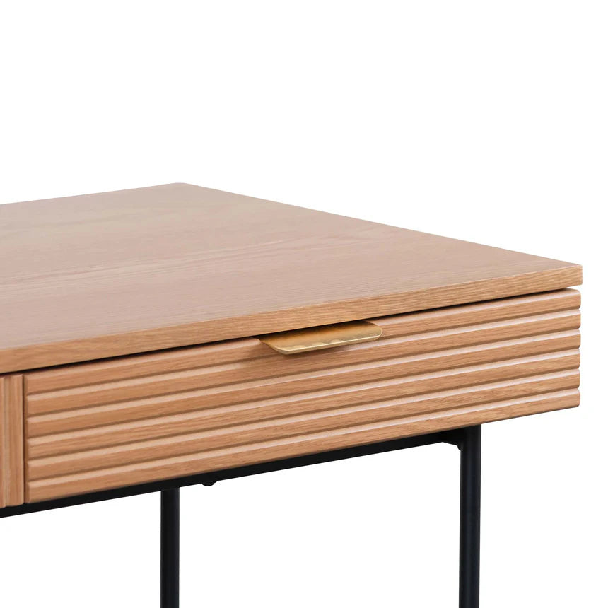Stylish Dark Oak Home Office Desk - Modern Ergonomic Writing Desk for Small Spaces - Perfect for Remote Work, Study & Productivity
