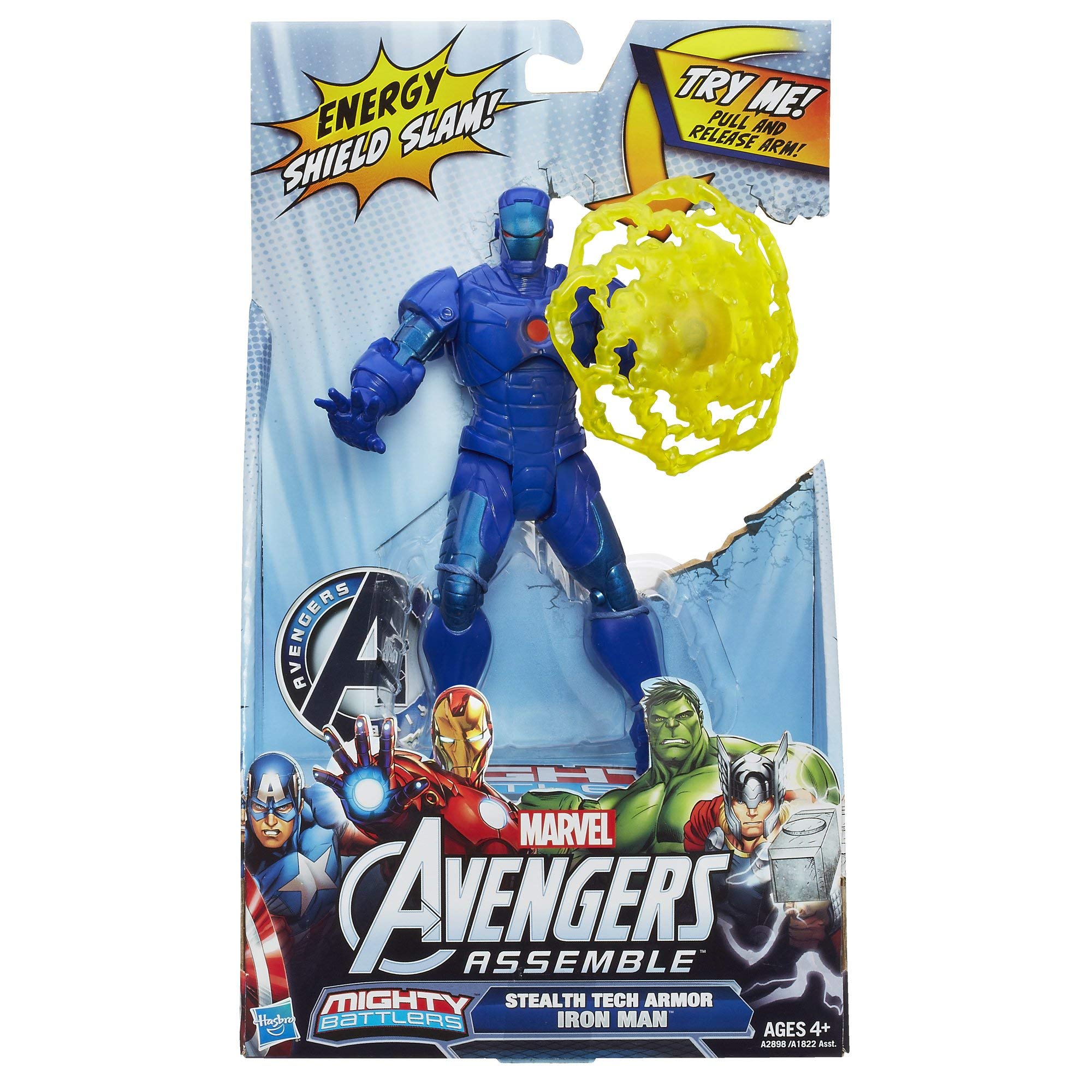 Marvel Avengers Slammers Stealth Iron Man Action Figure - Collectible Superhero Toy for Kids & Adults - Perfect for Play, Display & Gifting