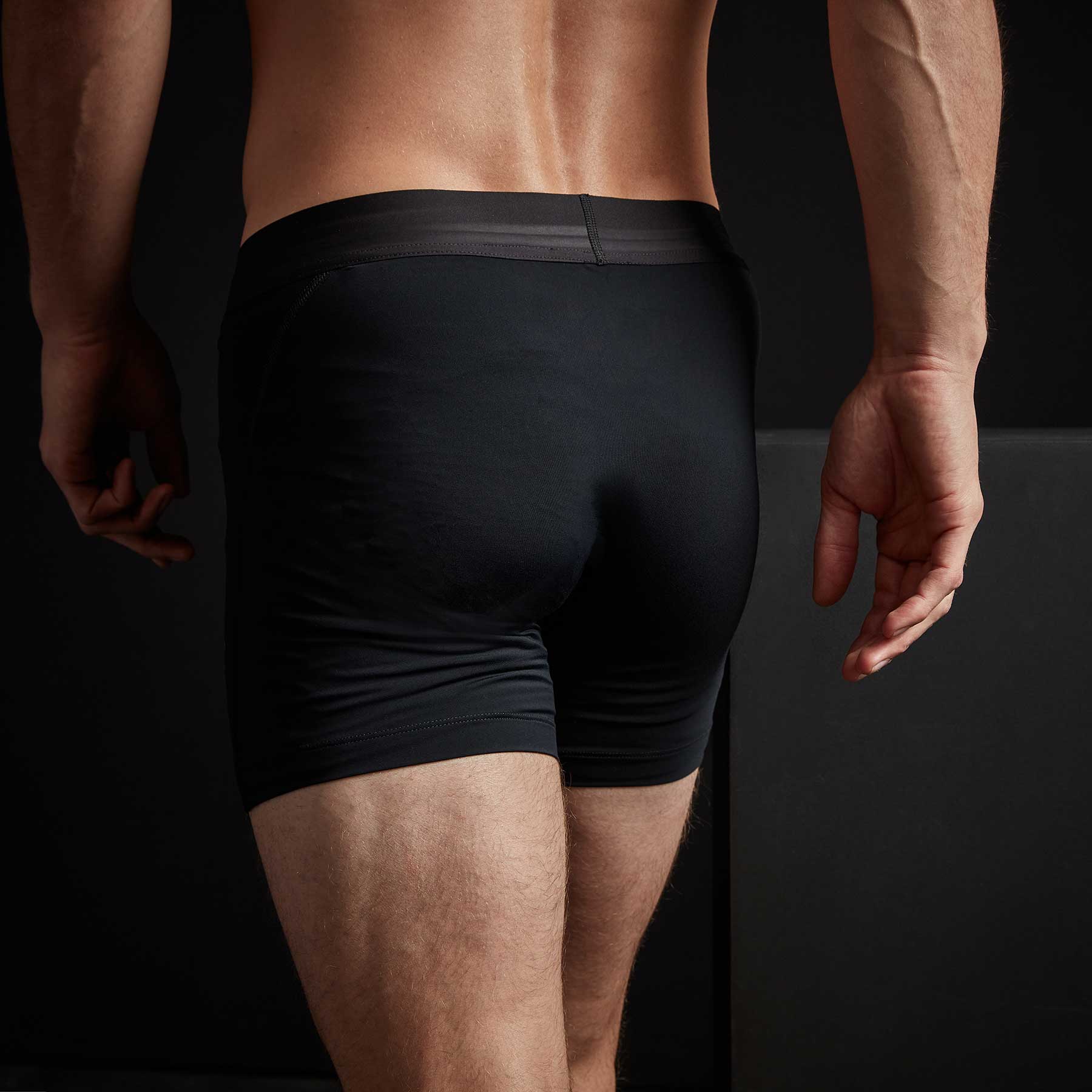 **Men's Breathable Sport Boxer Shorts - Black - Comfortable Workout & Lounge Underwear for Running, Gym & Casual Wear**