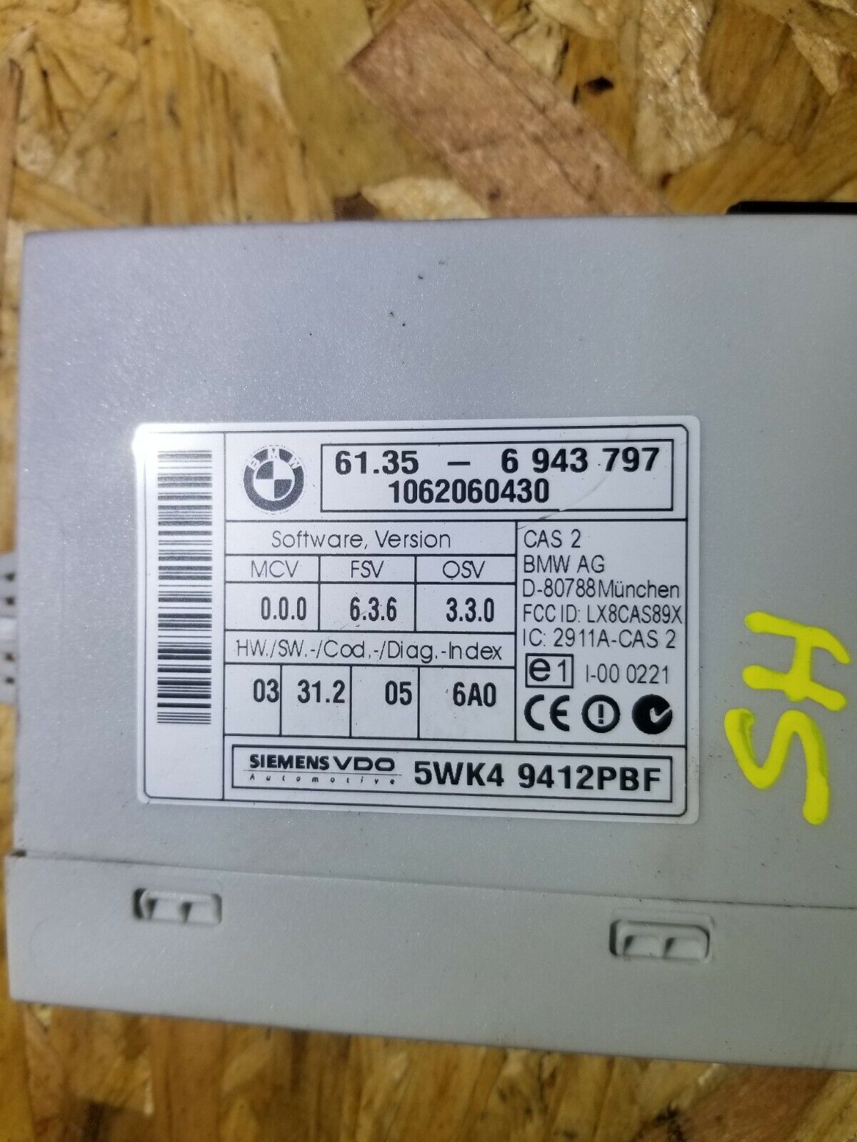 04 05 06 07 BMW 530xi E60 OEM Theft Alarm Locking Control Module Unit - Replacement Part for Enhanced Vehicle Security & Anti-Theft Protection