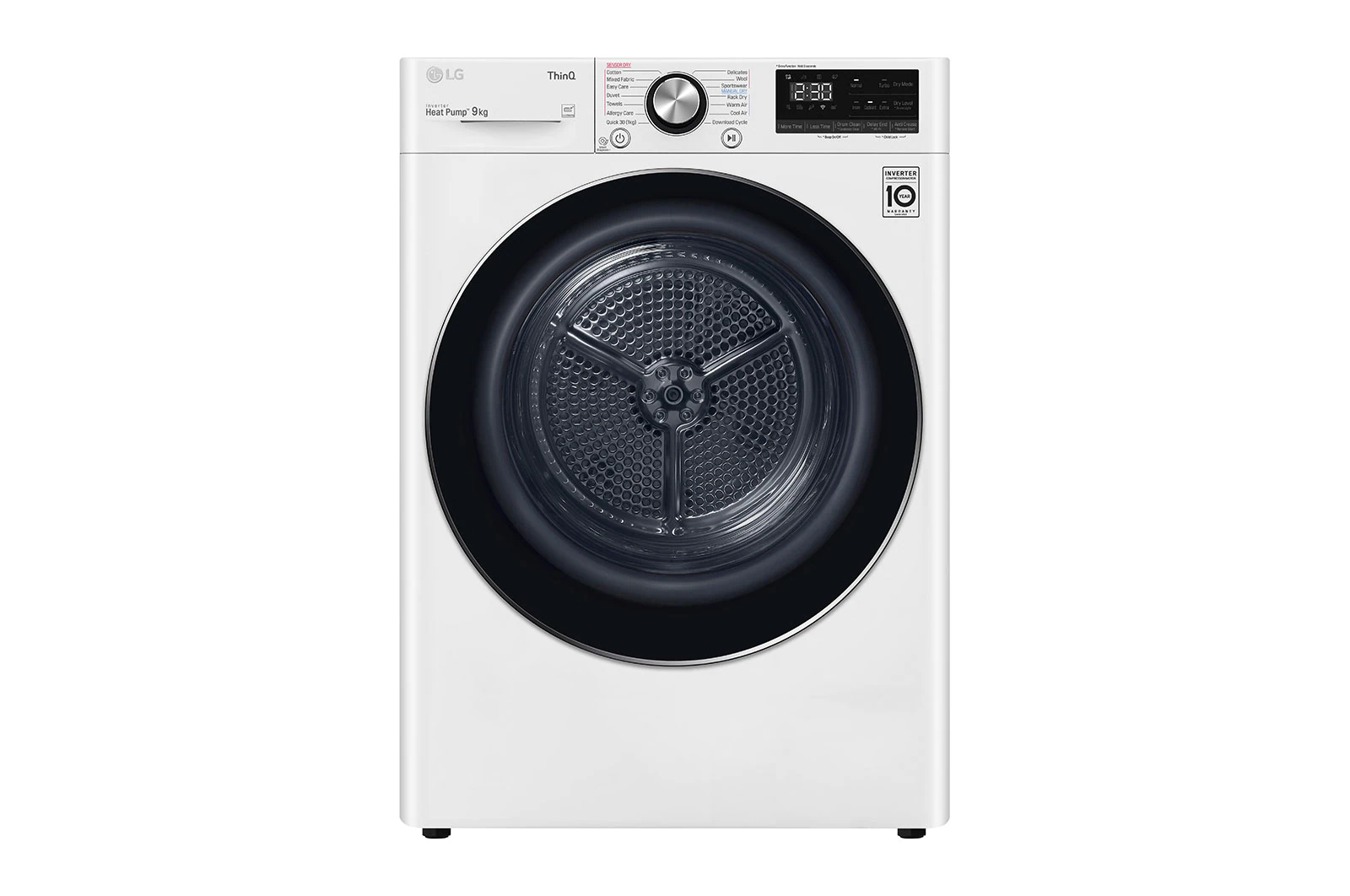 LG 9kg Heat Pump Dryer with Inverter Control - Energy Efficient, Quiet Operation for Home Laundry - Perfect for Apartments & Small Spaces