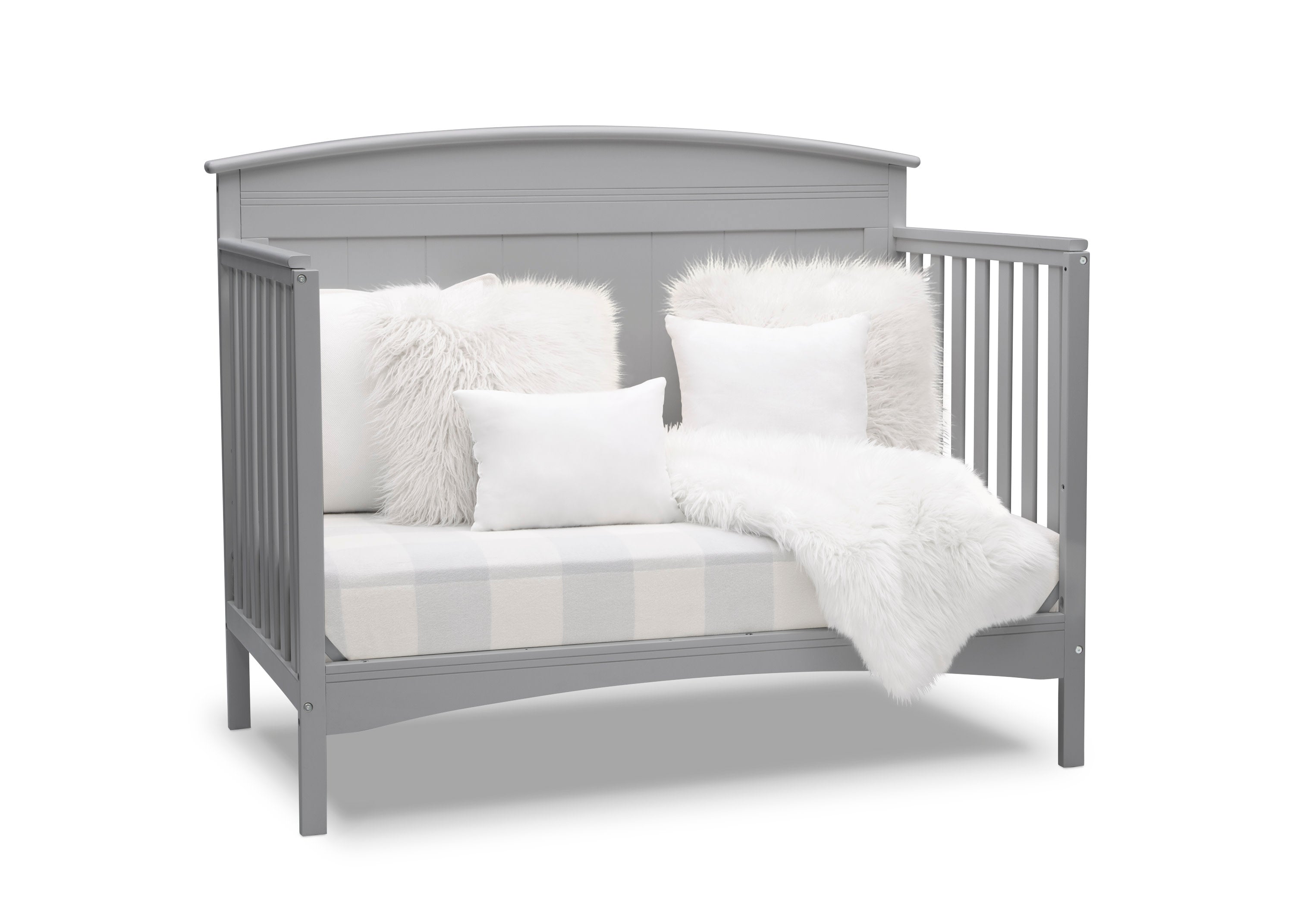 Archer Deluxe 6-in-1 Convertible Baby Crib - Toddler Bed, Daybed & Full-Size Bed - Safe Nursery Furniture for Newborns & Kids - Perfect for Bedrooms, Daycare & Guest Rooms