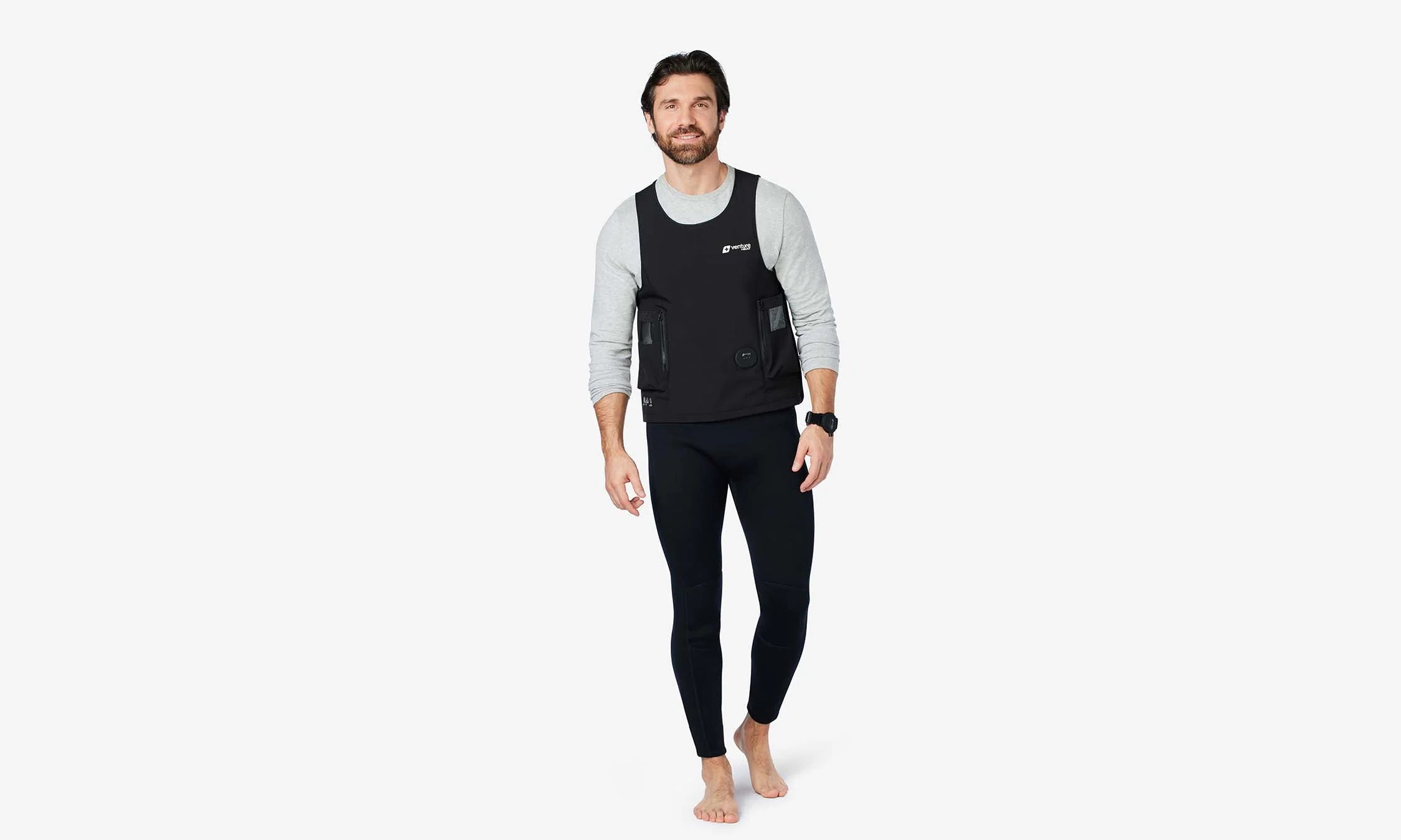Venture Heat PRO V3 Waterproof Heated Diving Undersuit - Thermal Wetsuit for Scuba Diving, Spearfishing & Cold Water Sports | Electric Heating System for Extreme Conditions