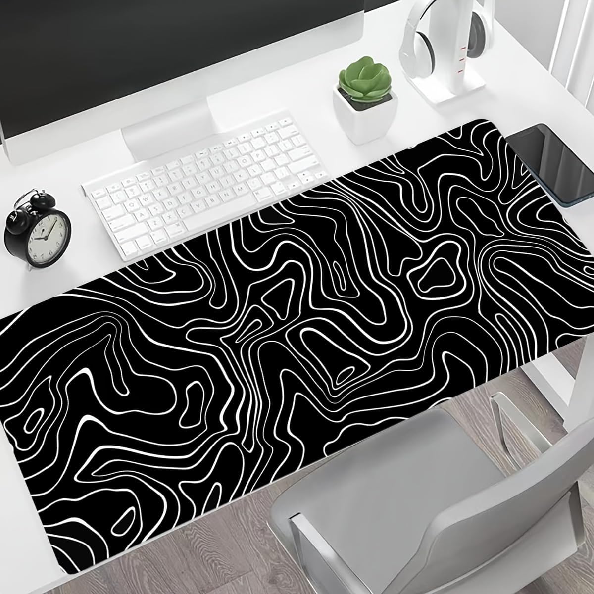 Premium Non-Slip Gaming Mouse Pad - Extra Large Desk Mat with Stitched Edges for PC, Laptop & Office Work | Perfect for Gamers, Programmers & Home Office Use