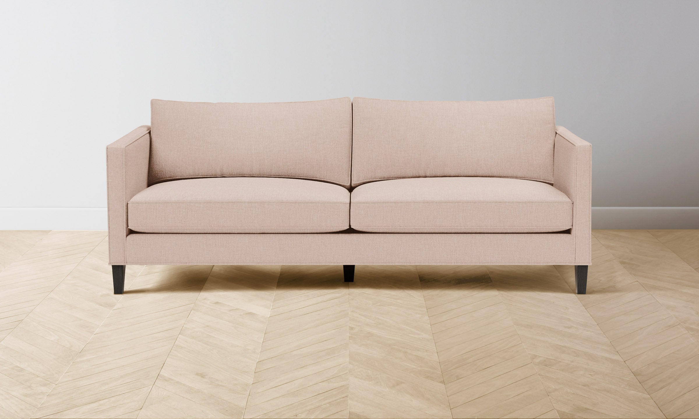 Premium Crosby Sofa with Heritage Belgian Linen Upholstery - Petal Color | Elegant Living Room Furniture for Modern Homes & Cozy Spaces