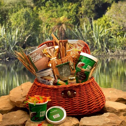Premium Fishing Gift Basket with Gourmet Snacks & Treats | Perfect Fishing Gear Accessory for Anglers | Ideal for Birthday, Father's Day & Outdoor Adventures