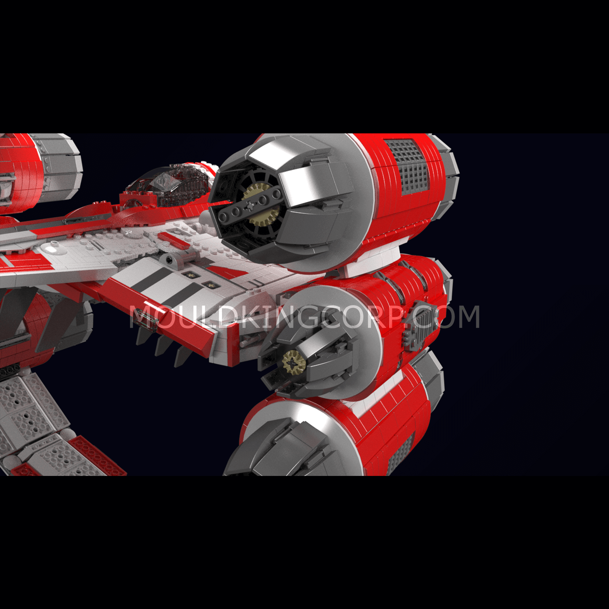 Mould King 21047 Interstellar Ring Fighter Model Building Set - 6,003 Piece Space-Themed Construction Kit for Adults & Teens | Perfect for STEM Learning, Gift Giving & Sci-Fi Enthusiasts