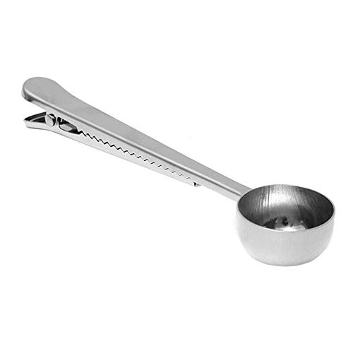 PRAV® Stainless Steel Coffee Measuring Scoop - Precise 1X Ground Coffee Spoon with Storage Bag (N9K1) - Perfect for Home Brewing, Espresso Machines & Coffee Shops