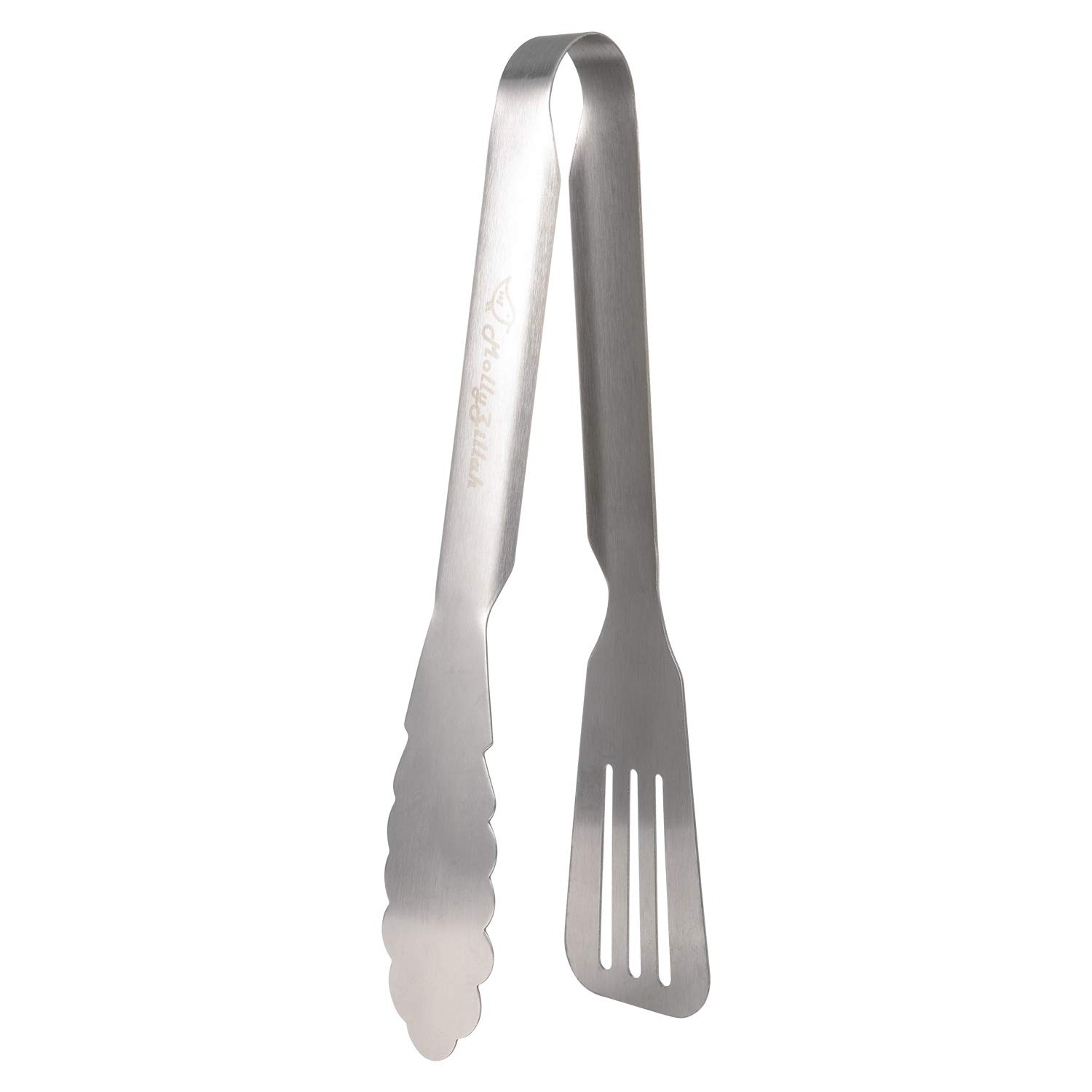 **MollyZillah 10-Inch Stainless Steel Locking Tongs for Cooking, BBQ, and Kitchen – Heavy Duty Food Gripper with Secure Lock – Perfect for Grilling, Serving, and Buffet Use**