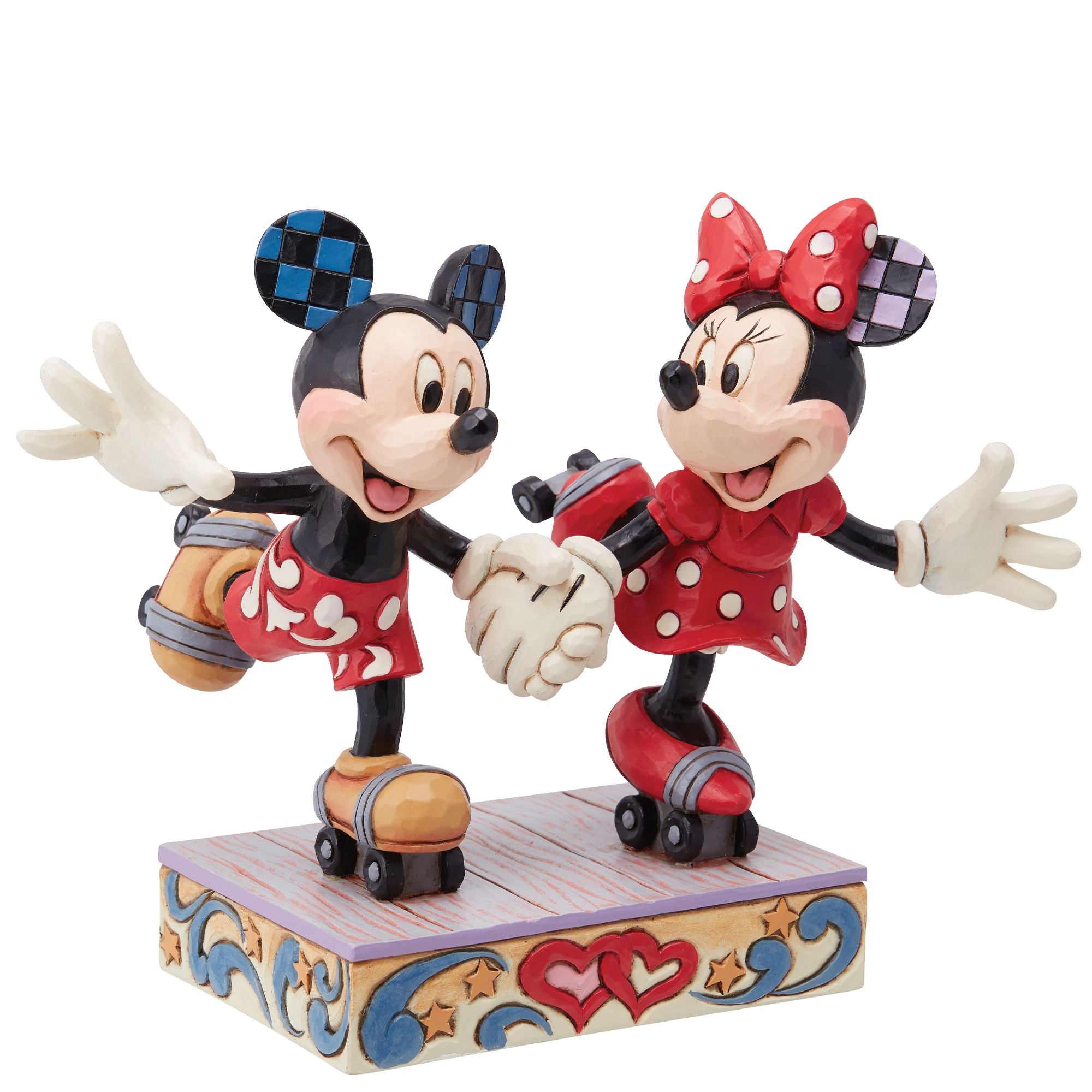 Mickey & Minnie Mouse Roller Skates for Adults & Kids - Disney Character Themed Quad Skates for Indoor & Outdoor Fun - Perfect for Birthday Gifts, Theme Parties & Roller Rink Adventures