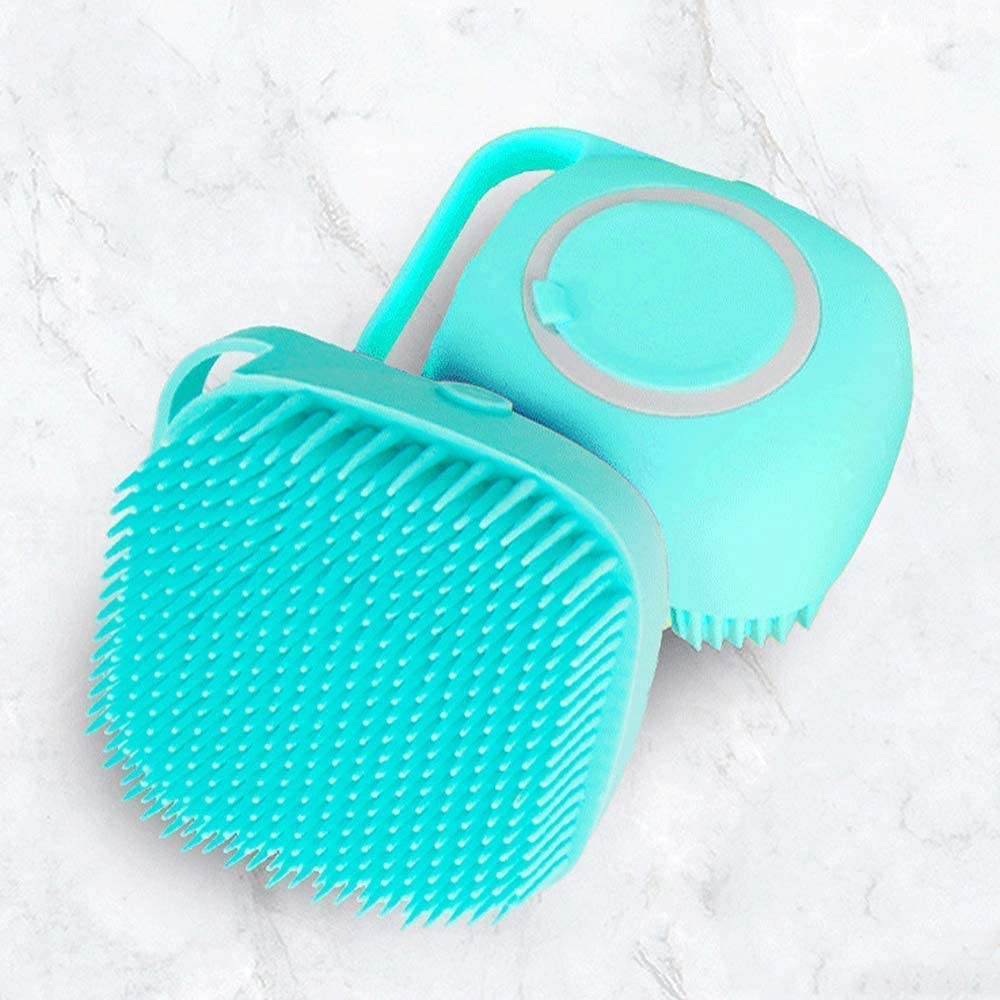 Premium Silicone Massage Bath Brush for Hair, Scalp & Body - Exfoliating Scrubber & Cleanser with Soft Bristles | Ideal for Shower, Bath & Spa Relaxation | Perfect with Shampoo, Soap & Body Wash