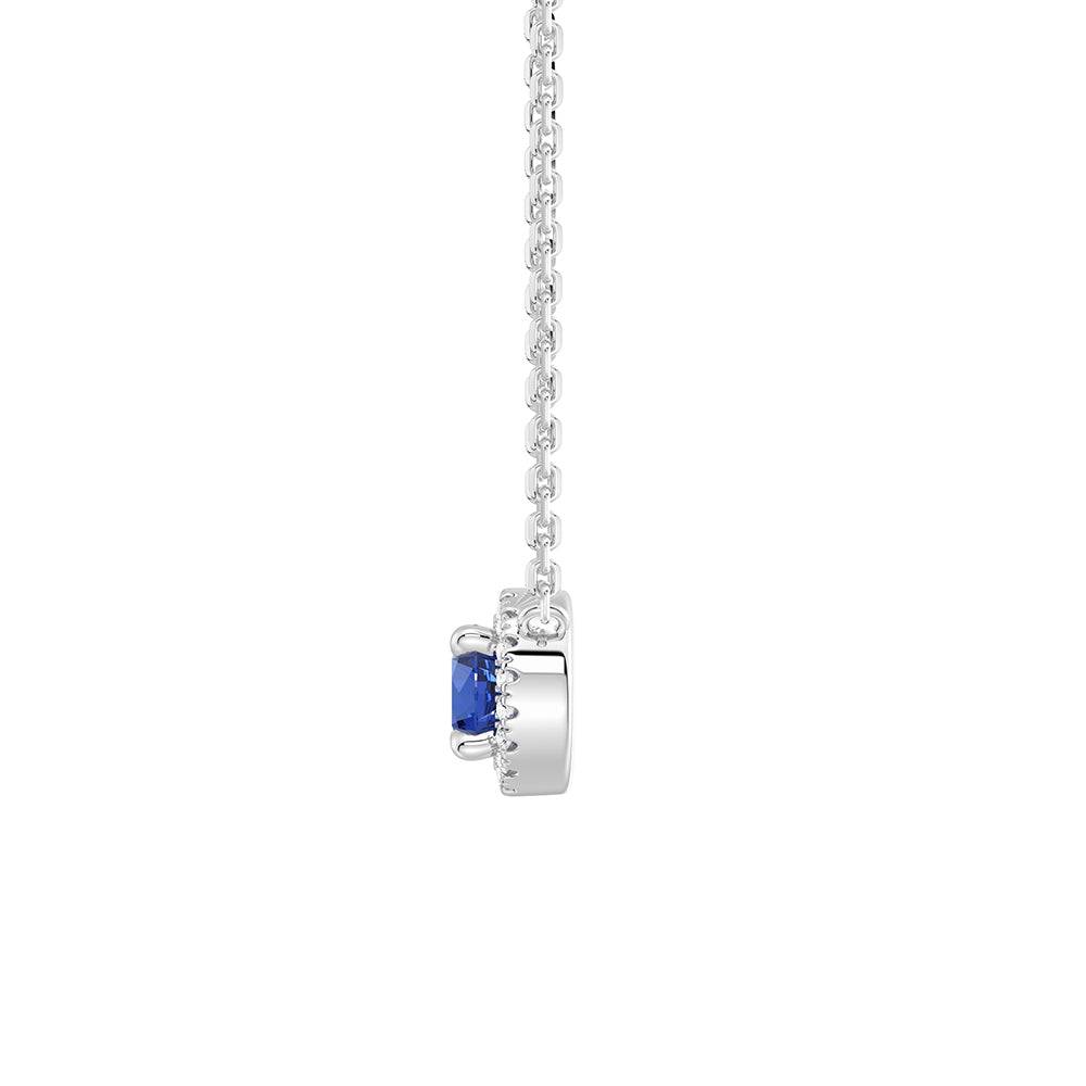 Eternal Halo Personalized Birthstone Necklace - Custom Name & Birth Month Jewelry Gift for Women, Mom, Wife | Perfect for Birthday, Anniversary, Mother's Day & Valentine's Day