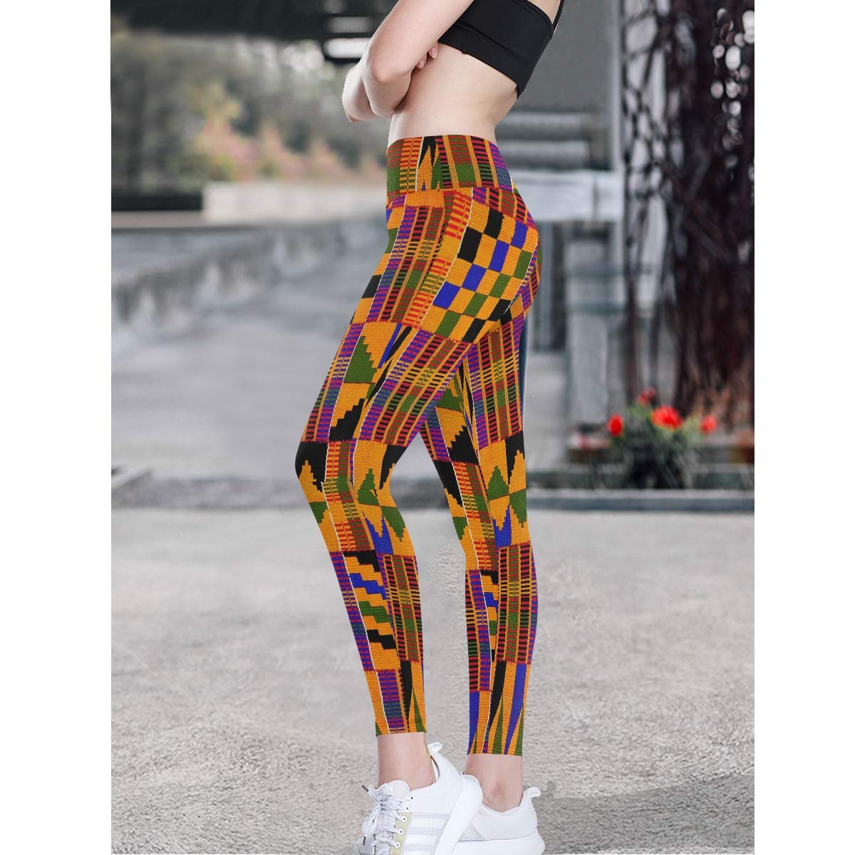 Stylish Flamingo Print Yoga Pants for Women - High Waisted Workout Leggings with Fun Tropical Design - Perfect for Yoga, Gym & Casual Wear