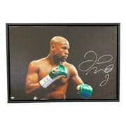 Floyd Mayweather Jr Signed Framed Boxing Memorabilia - 22x32 Inch Autographed Canvas Art for Sports Collectors & Boxing Fans - Perfect for Man Cave, Sports Bar, or Gift for Boxing Enthusiasts