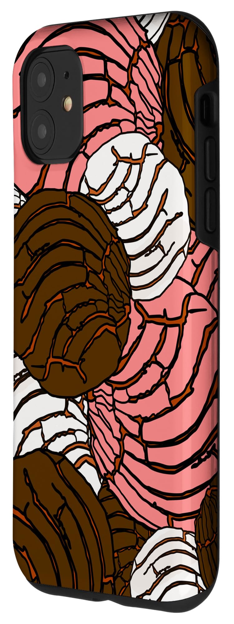 iPhone 11 Case with Mexican Concha Bread Design - Cute Pan Dulce Phone Cover for Women & Girls - Perfect for Baking Enthusiasts & Food Lovers