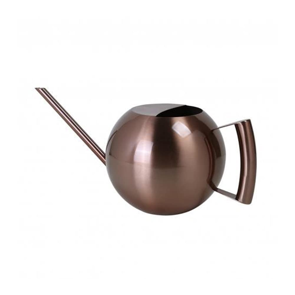 XMSH 1000ml Stainless Steel Watering Can - Long Spout Ball Shape Garden Water Sprayer for Indoor/Outdoor Plants (Antique Brass) | Perfect for Houseplants, Flower Beds & Gardening Enthusiasts