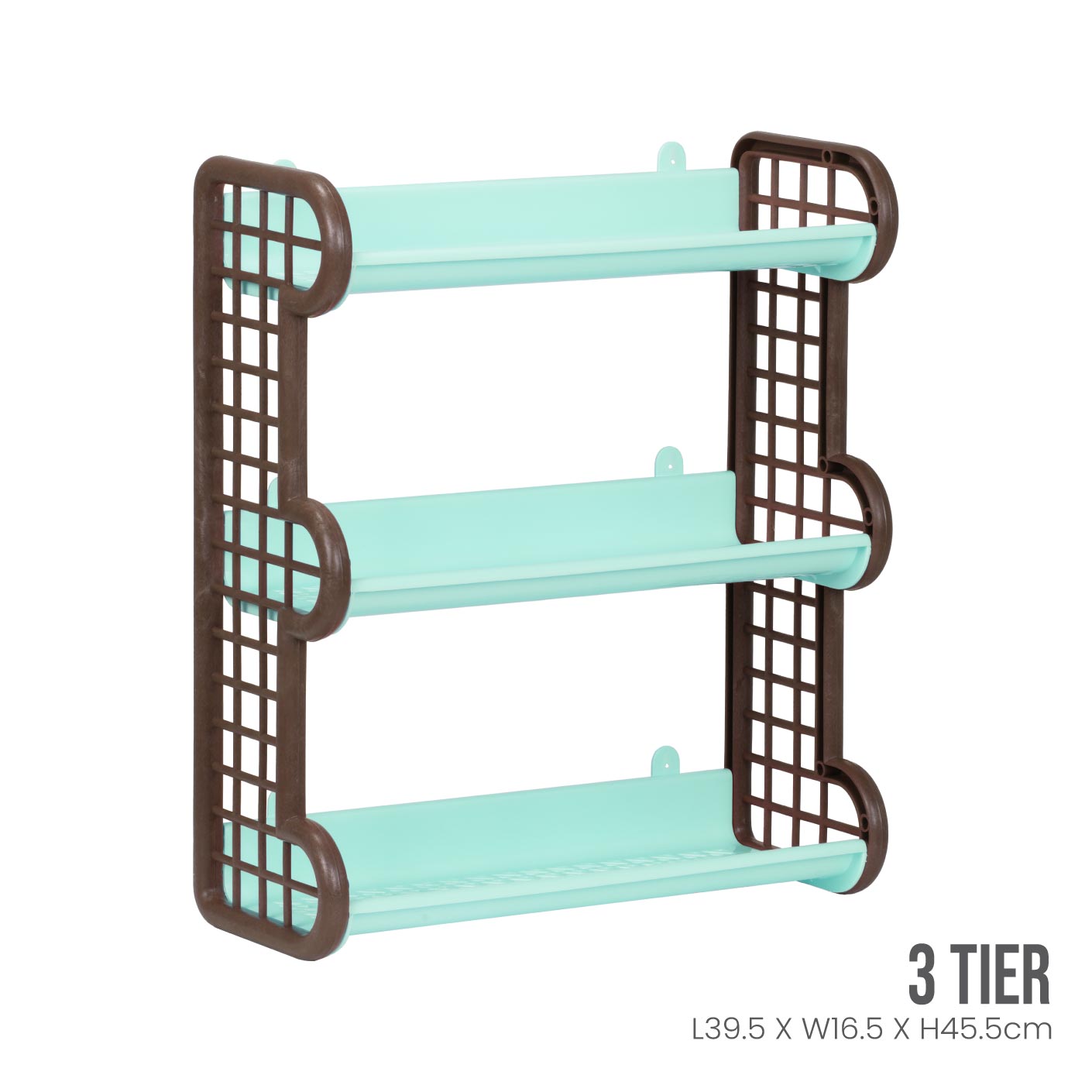 3 Tier Slim Metal Shelf Rack - Space Saving Storage Organizer for Kitchen, Bathroom, Office | Sturdy & Compact Design for Small Spaces