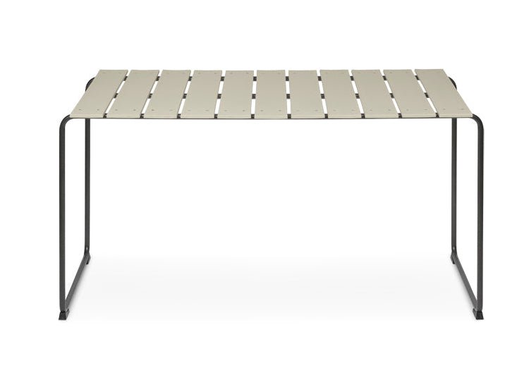 Mater Ocean Table - Modern Glass Coffee Table with Wooden Base for Living Room, Lounge & Office - Stylish & Durable Home Furniture for Coastal & Contemporary Decor