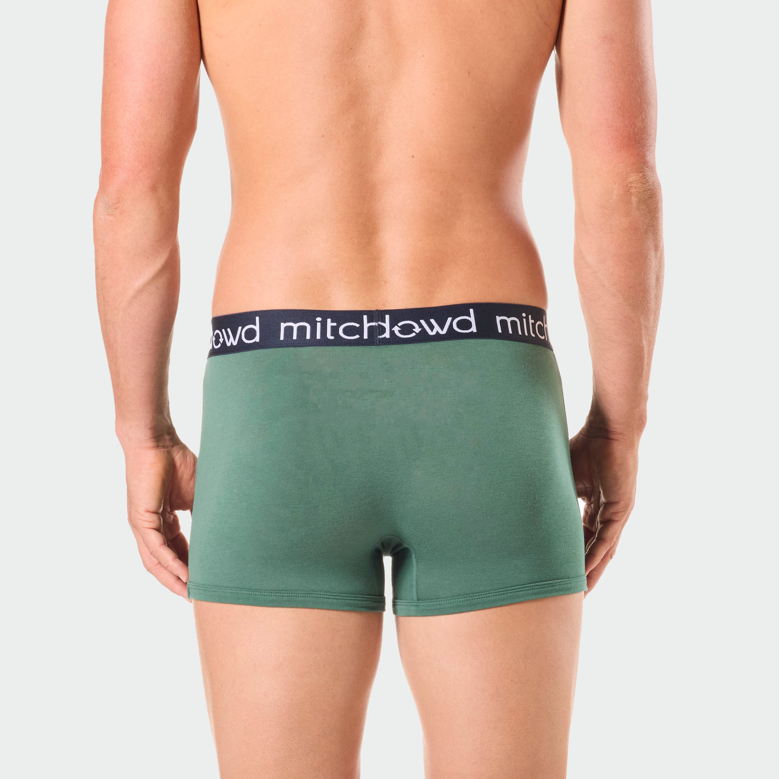 Men's Bamboo Trunk Underwear 2-Pack - Soft Breathable Boxer Briefs for Men, Comfortable & Moisture-Wicking, Navy Blue - Perfect for Daily Wear, Workout & Travel