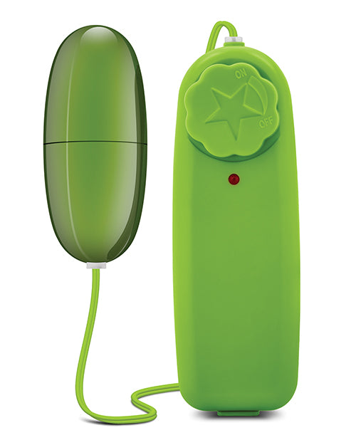 BYours Power Bullet Vibrator with Wired Remote Control - Lime Green Adult Toy for Couples Play & Solo Pleasure - Perfect for Bedroom Fun, Travel & Discreet Use