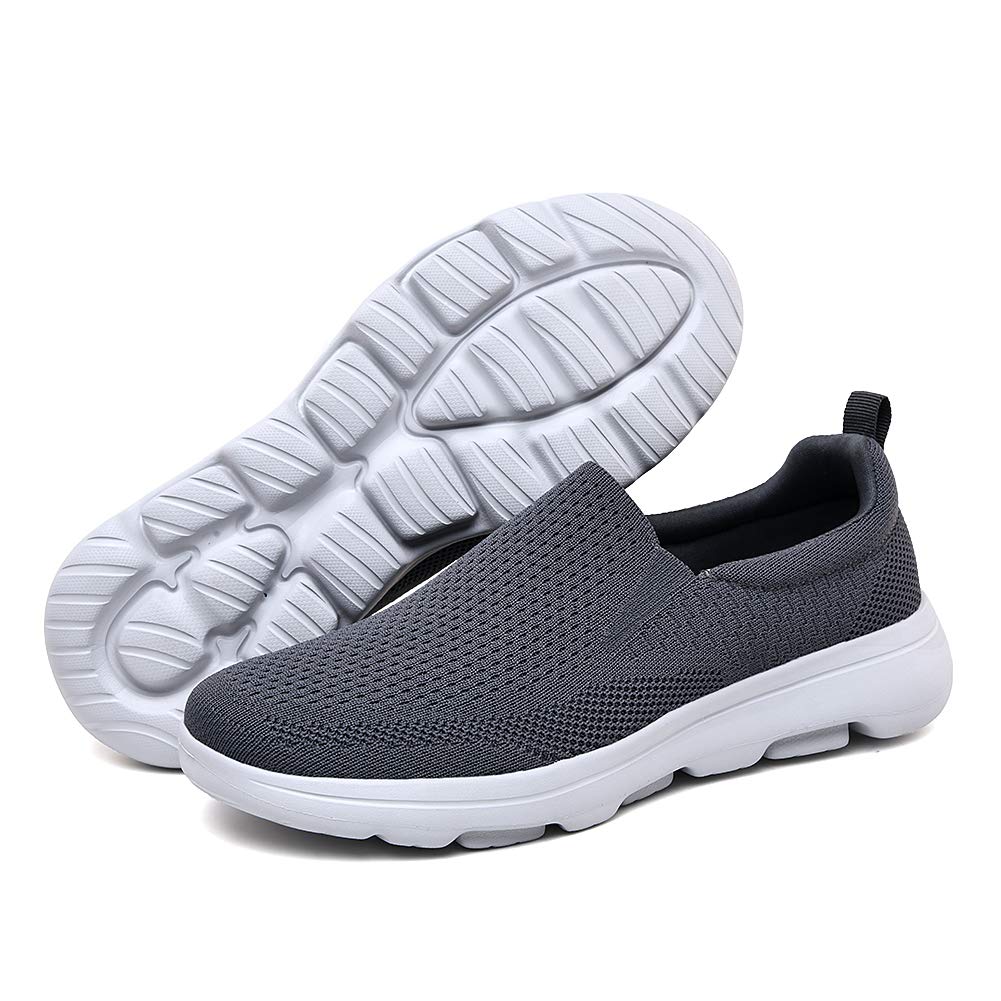 TIOSEBON Men's Breathable Mesh Slip-On Loafers - Lightweight Walking Shoes for Work, Driving & Tennis | Comfortable Casual Shoes for Daily Wear, Travel & Outdoor Activities