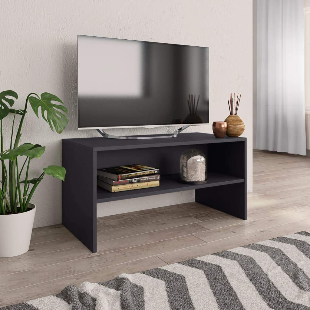 Mid-Century Modern TV Stand Entertainment Center - HLLNME TV Console for Living Room & Office, Sturdy Chipboard Design, Perfect for Home Theater & Media Storage
