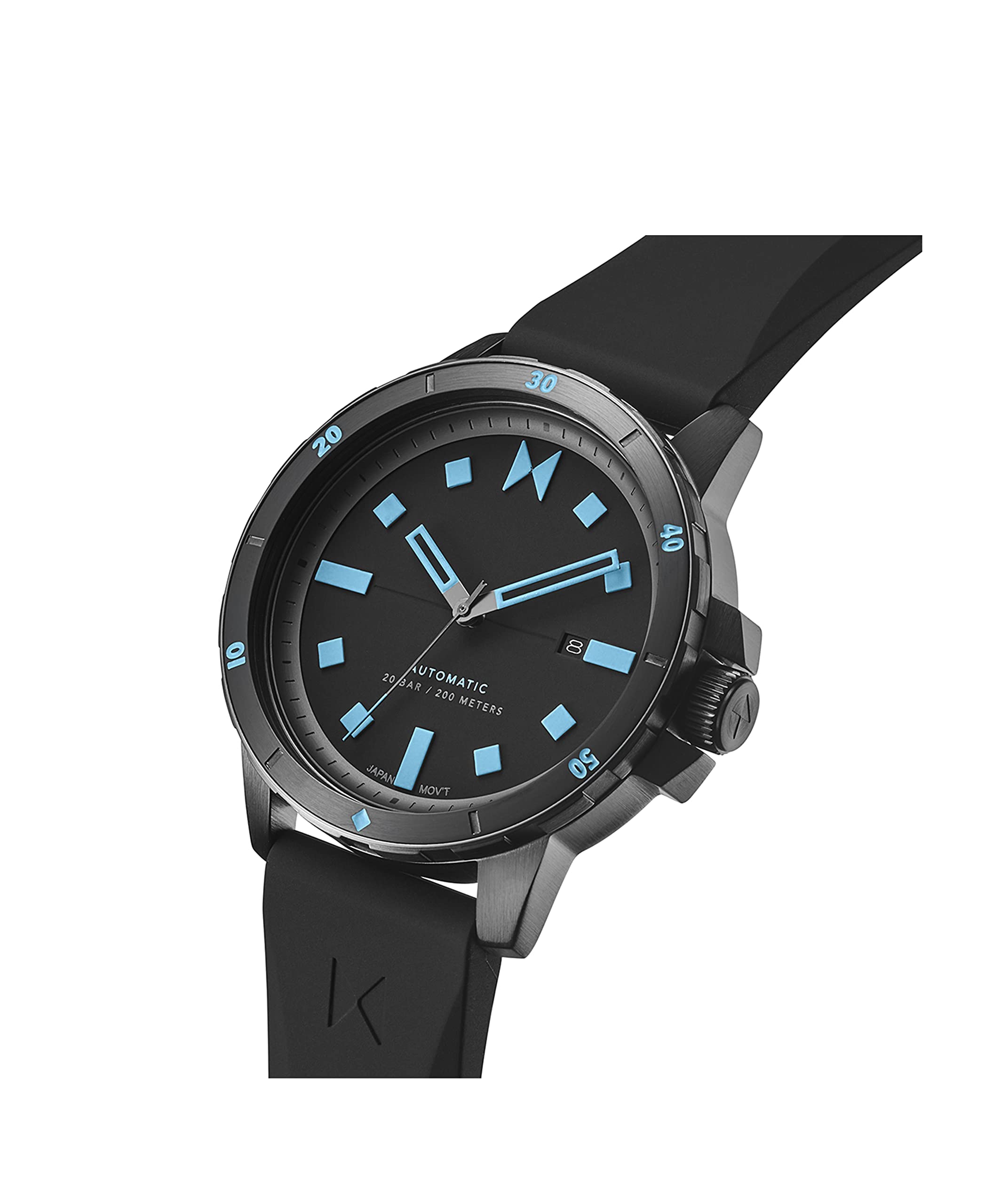 MVMT Men's Minimalist Sport Automatic Watch - Waterproof, Stainless Steel, Casual & Dress Wear for Everyday, Work & Outdoor Activities