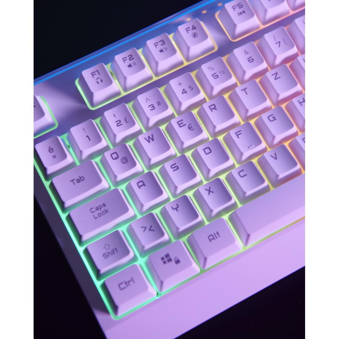 uRage Exodus 220 TKL Gaming Keyboard - Tenkeyless DE Layout, RGB Backlit for PC Gaming